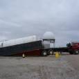 Commander unloading fuel tank from PINB